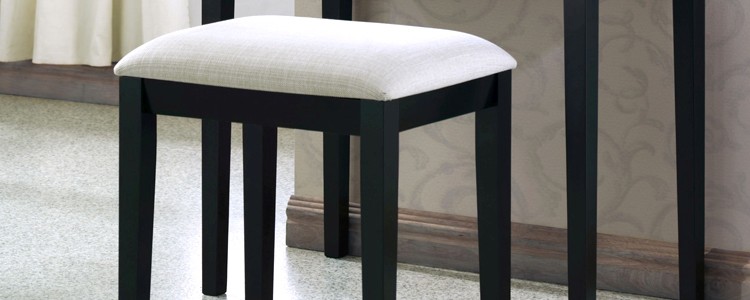 Black Bedroom Stools